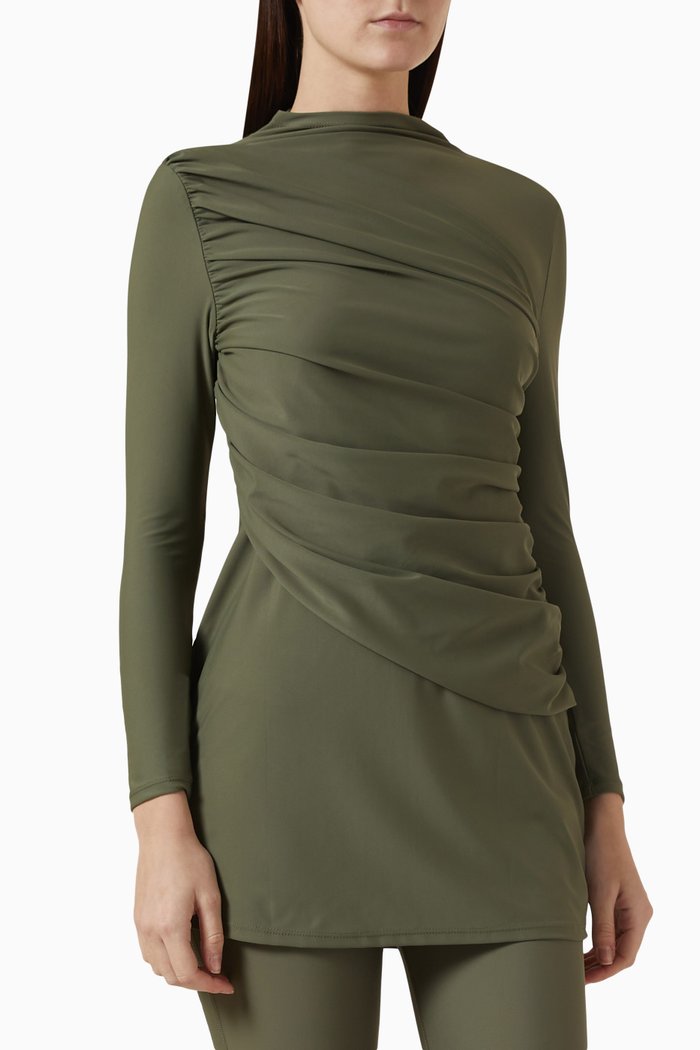 

Diana Swim Dress in Stretch-nylon, Green