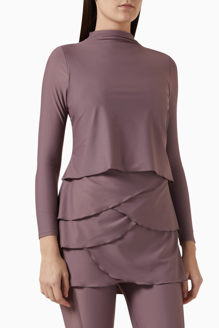 

Lula Swim Dress in ECONYL® Regenerated Nylon, Purple