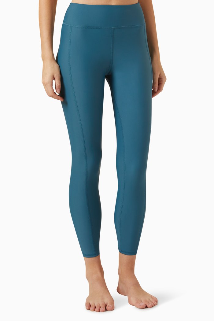 Pocket Swim Tights in Stretch-nylon, Blue
