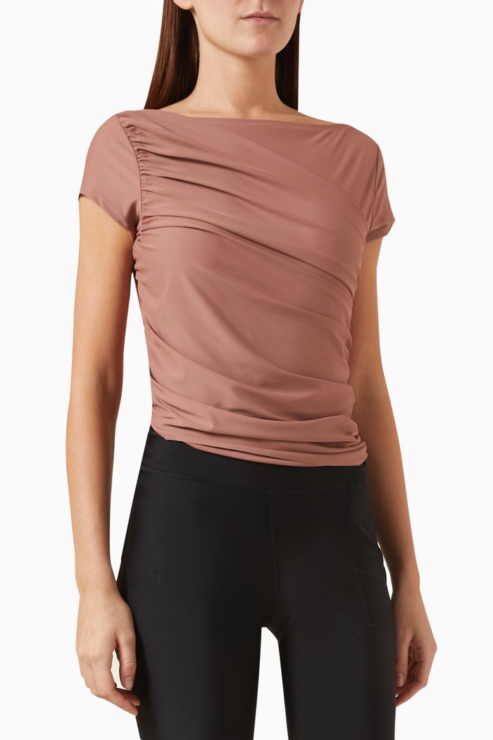 

Diana Midi Swimsuit in ECONYL® Regenerated Nylon, Brown
