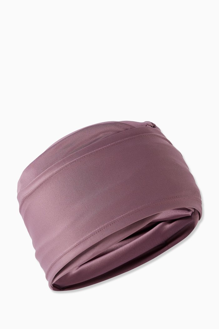 

Self-tie Swim Turban, Purple