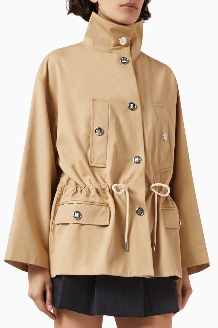 

Gicream Parka Jacket in Cotton, Neutral