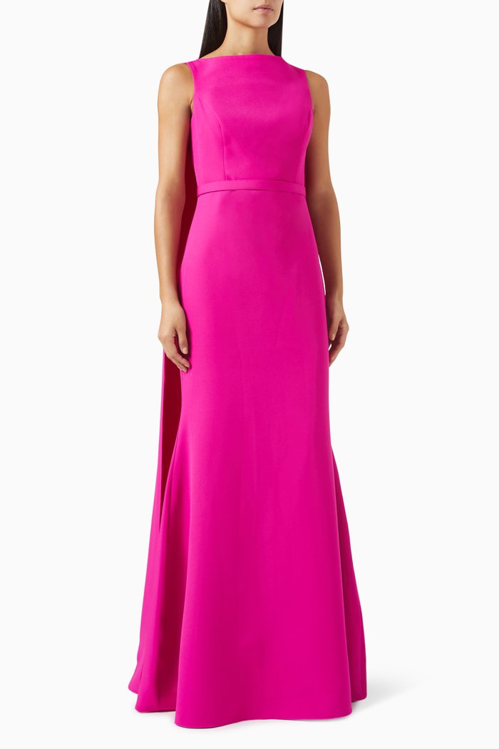 

Cape Maxi Dress, Pink