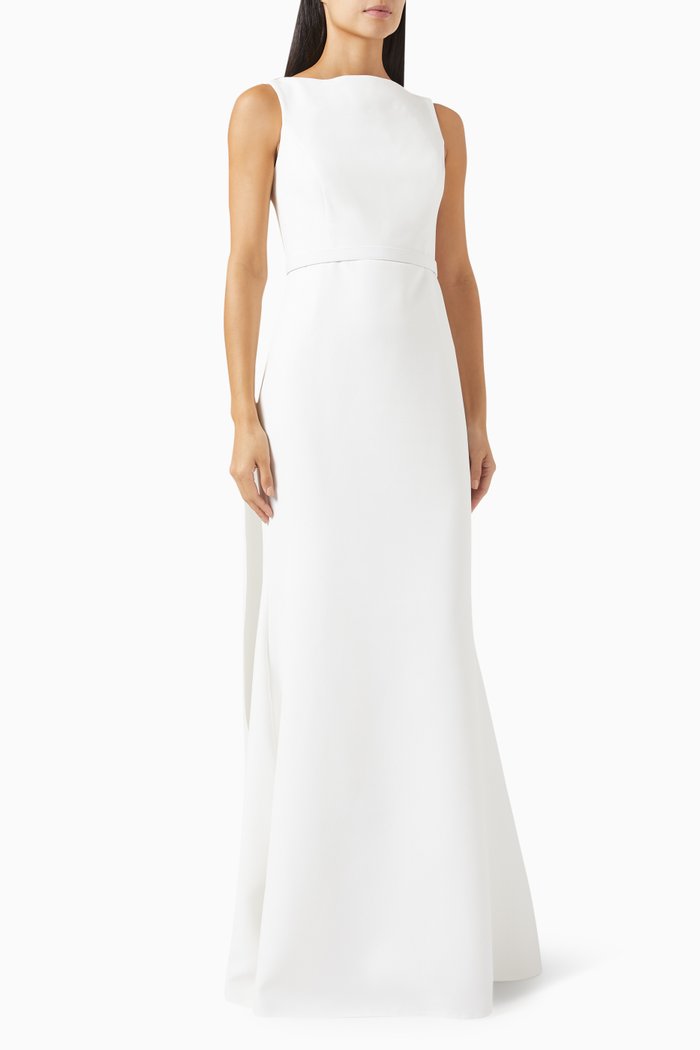 

Cape Maxi Dress, White
