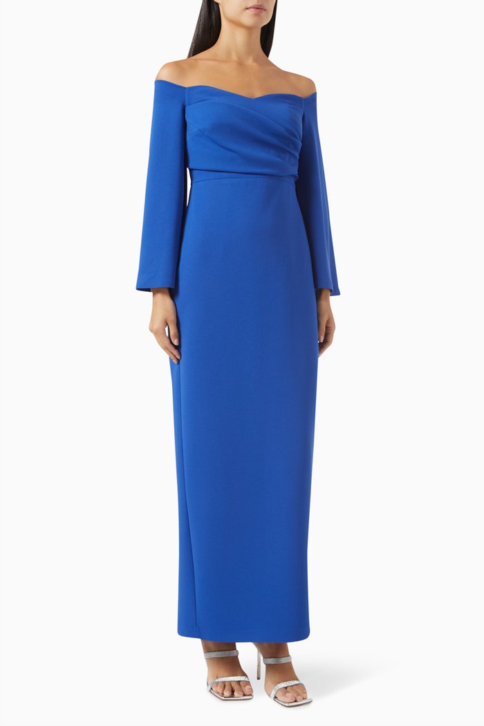 

Off-shoulder Dress, Blue
