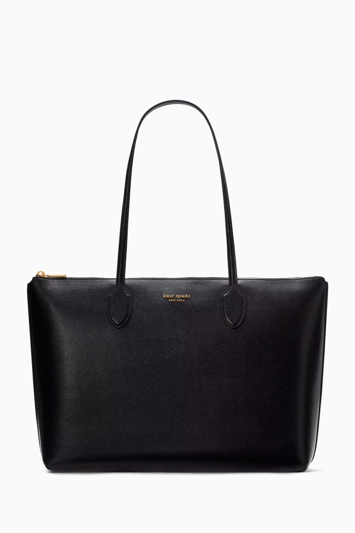 

Large Bleecker Tote Bag in Saffiano Leather, Black