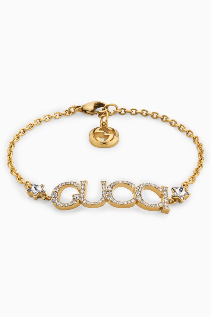 

'GUCCI' Letter Bracelet, Gold