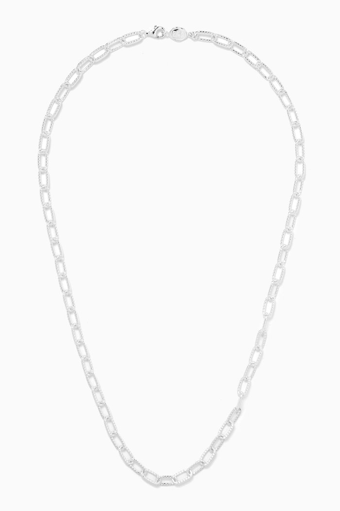 

Groove Chain Necklace in Sterling Silver
