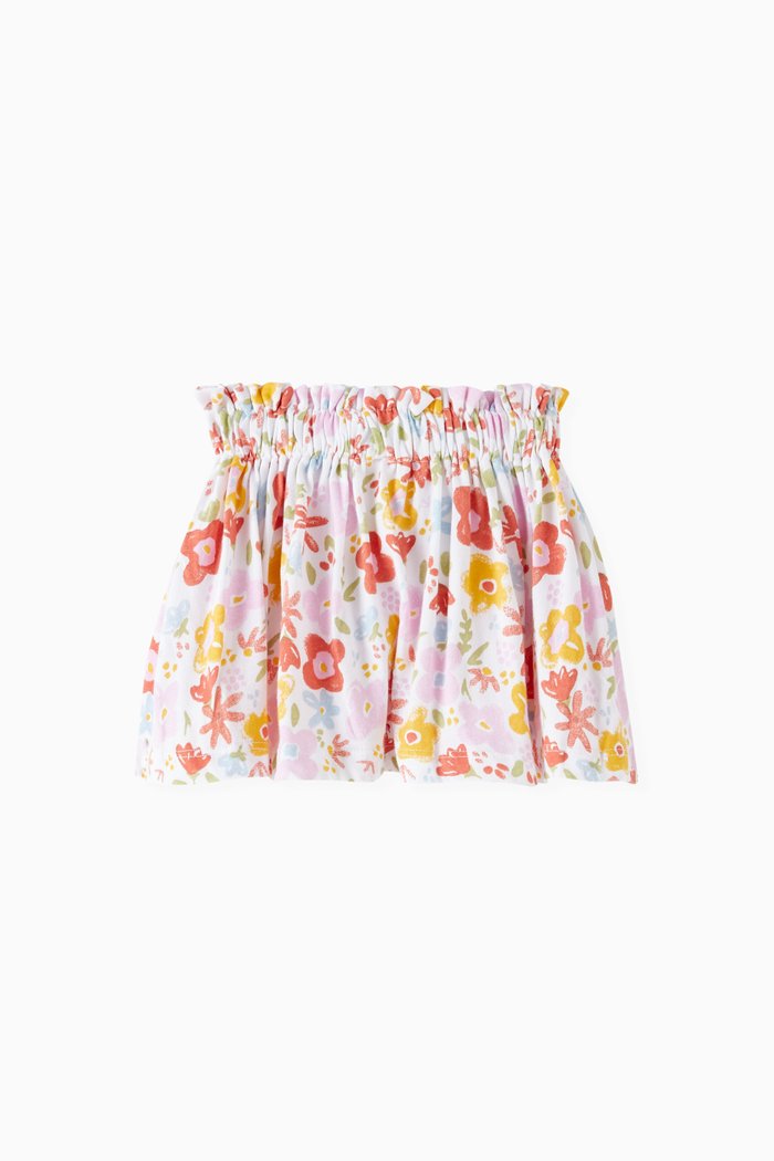 

All-over Floral-print Skirt, Multicolour