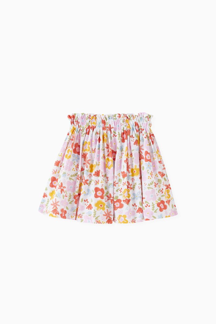 

All-over Floral-print Skirt, Multicolour