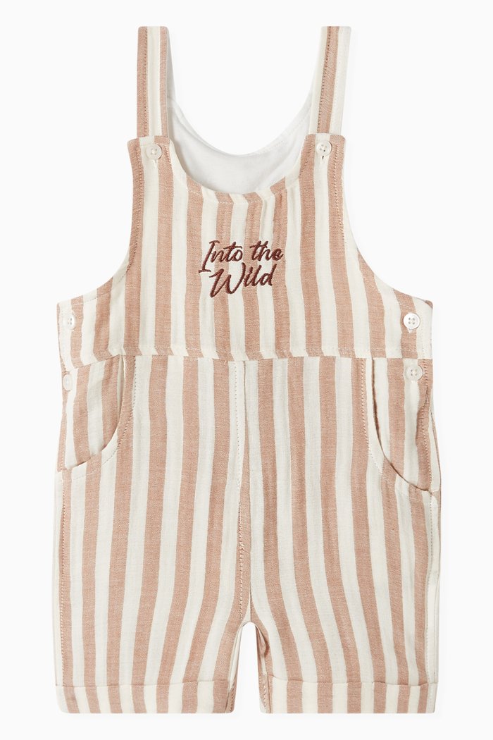 

Into the Wild Romper in Linen, Neutral