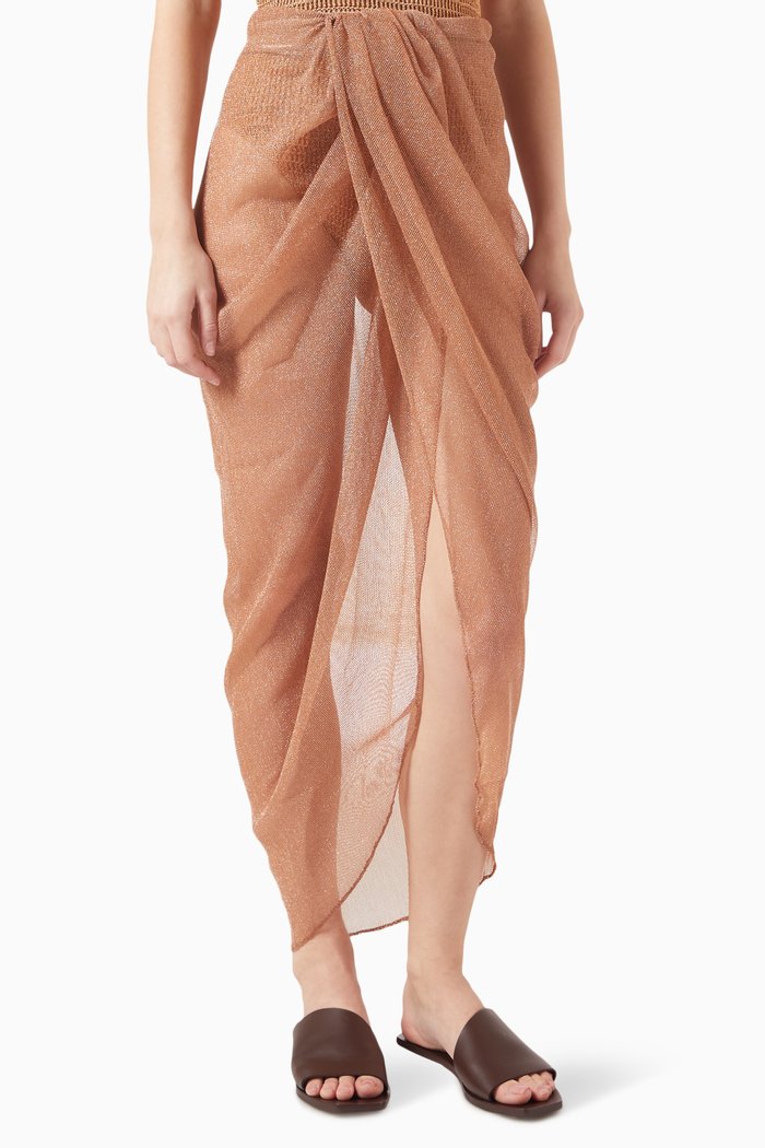 

Fern Cover Up Skirt, Metallic