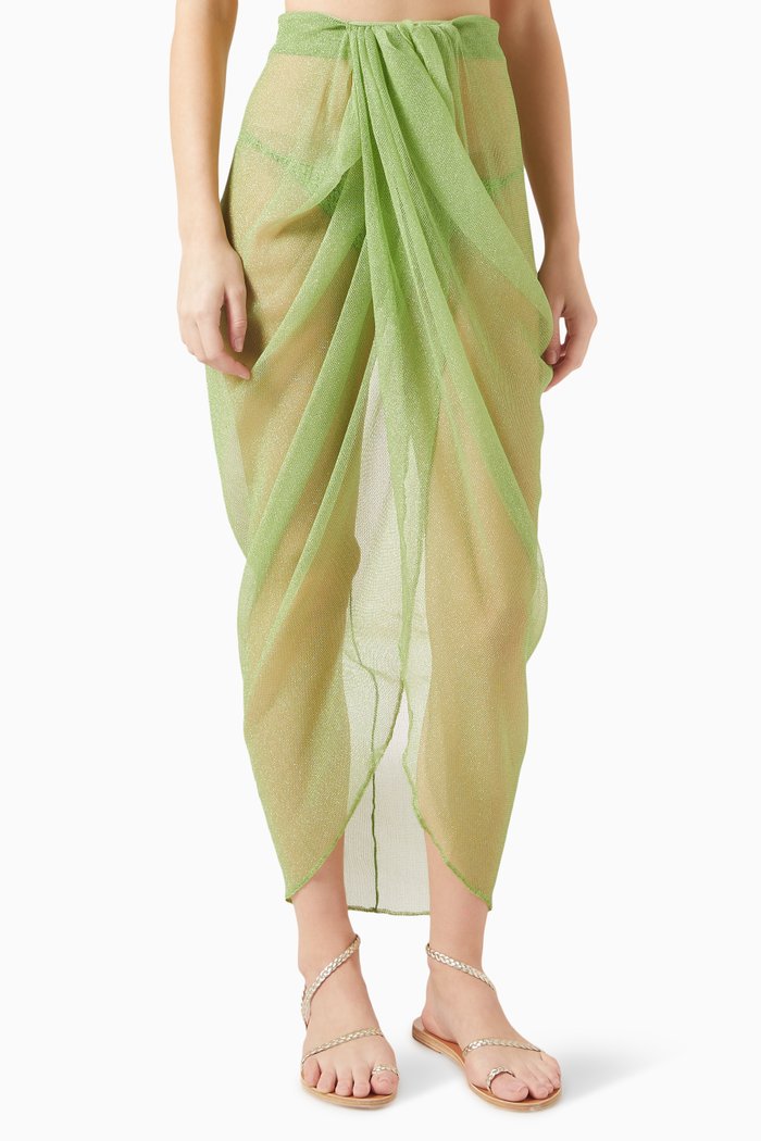 Fern Cover Up Skirt, Green