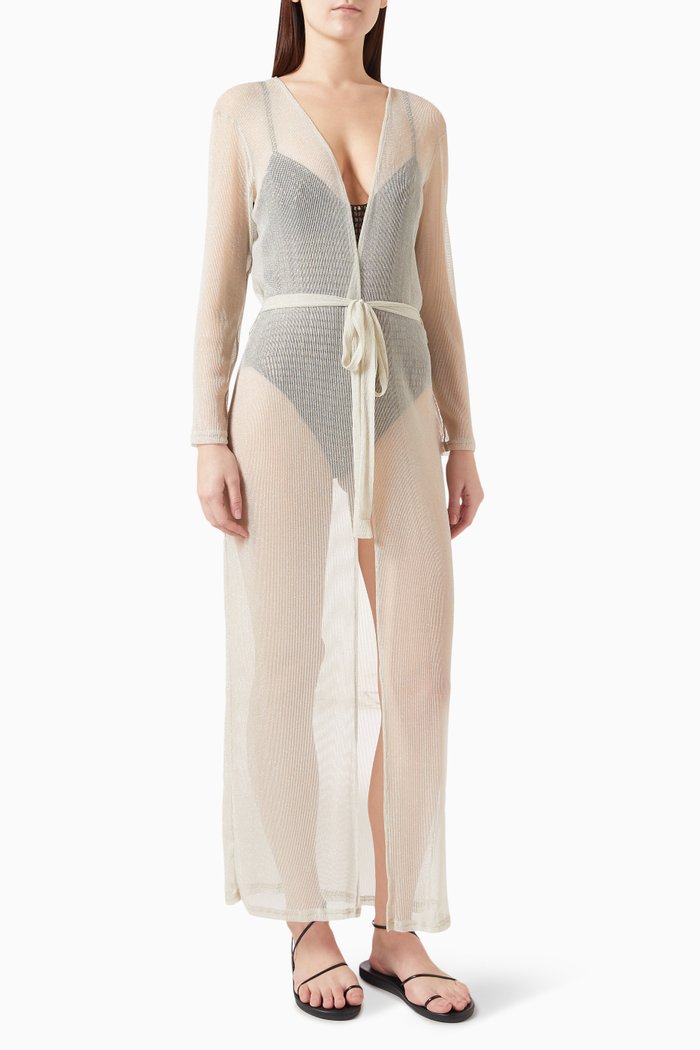 

Marlowe Cover Up Kaftan, Silver