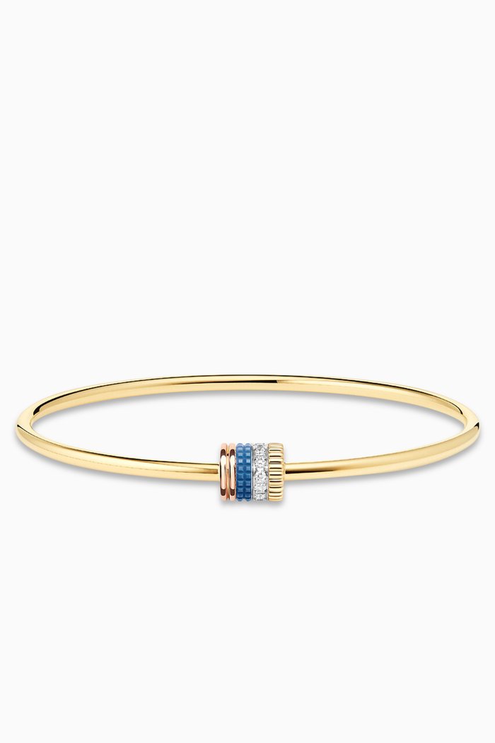 Quatre Classique Blue Edition Diamond Bracelet in 18kt Gold