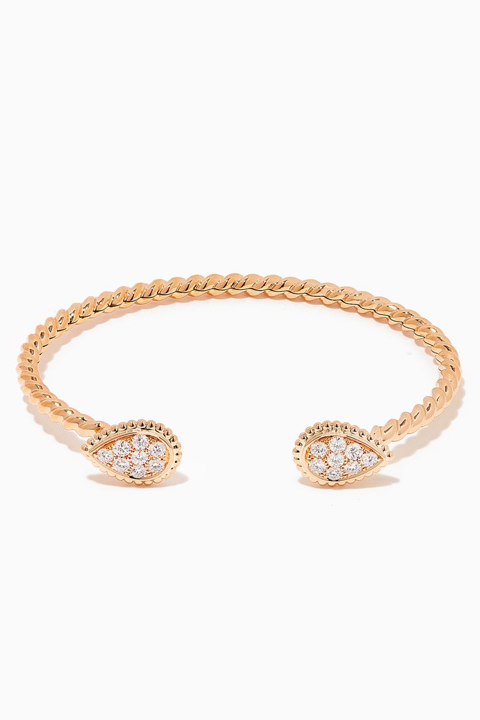 

Serpent Bohème Double Motif Diamond Bracelet in 18kt Rose Gold