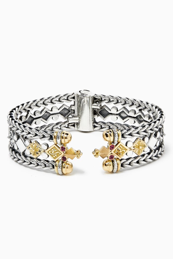 

Classic Bangle in 18kt Gold & Sterling Silver