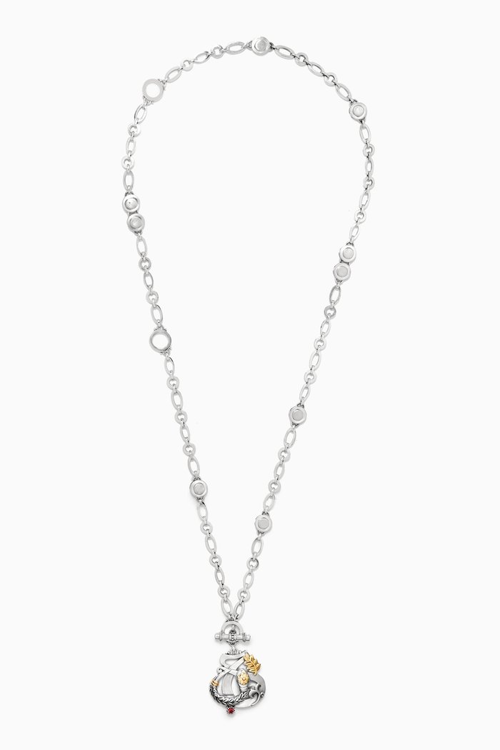 

Love & Rebirth Multi-Way Necklace in 18kt Gold & Sterling Silver