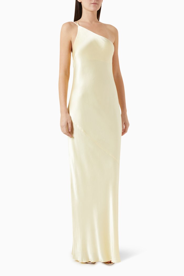 

La Lune One-shoulder Maxi Dress, Yellow
