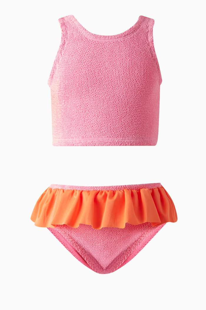 

Baby Duo Olive Bikini Set in The Original Crinkle™, Pink
