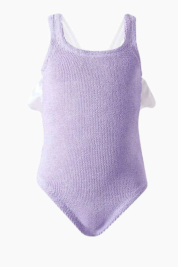 

Kids Lara One-piece Swimsuit in The Original Crinkle™, Purple