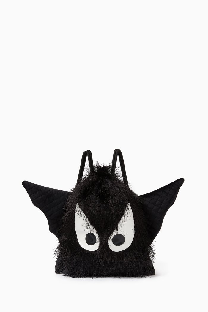 Fluffy Bat Bag, Black
