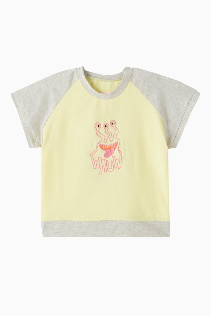 

Lil' Monster T-shirt in Organic Cotton, Yellow