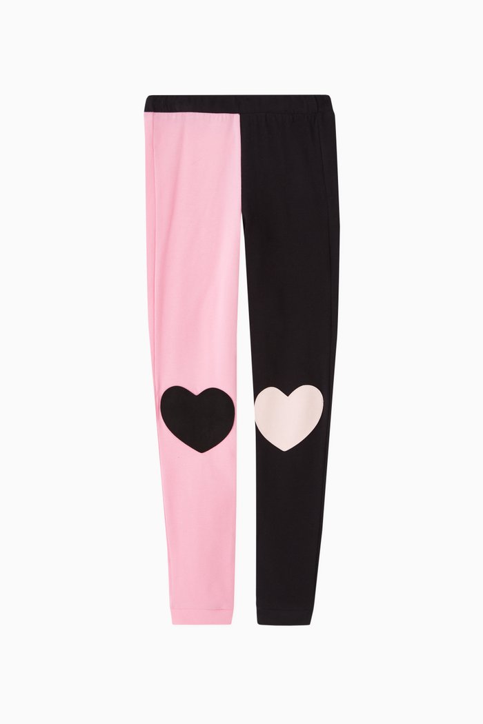 

Sweet Knees Block Leggings in Viscose, Pink