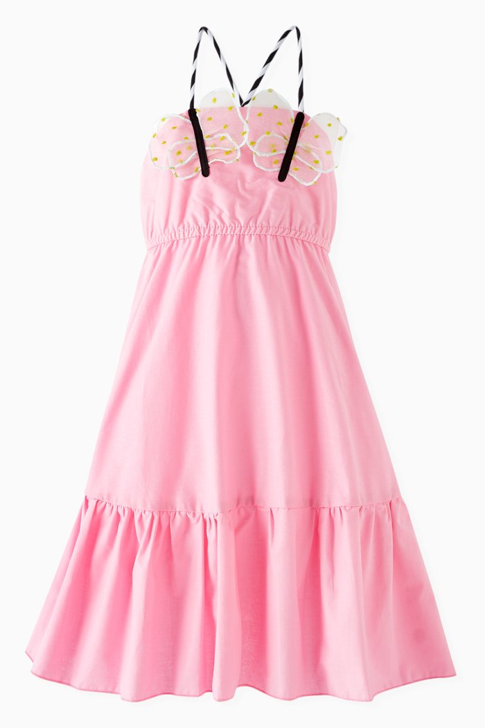 

Lola Butterfly Dress in Cotton, Pink