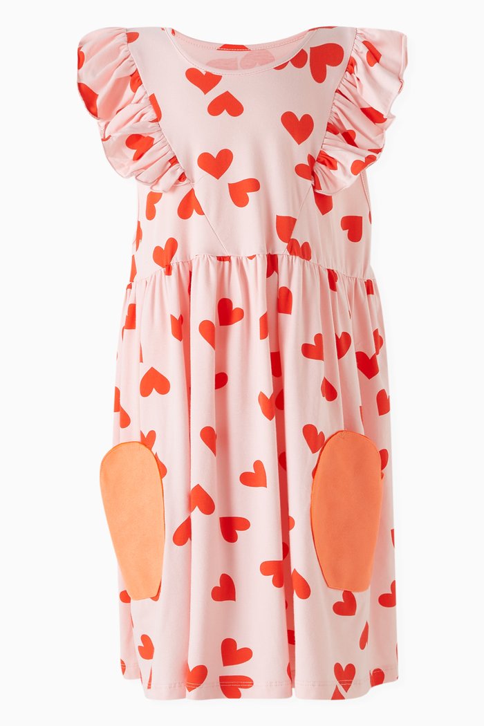 

Clementine Lovely Dress in Organic Cotton, Pink