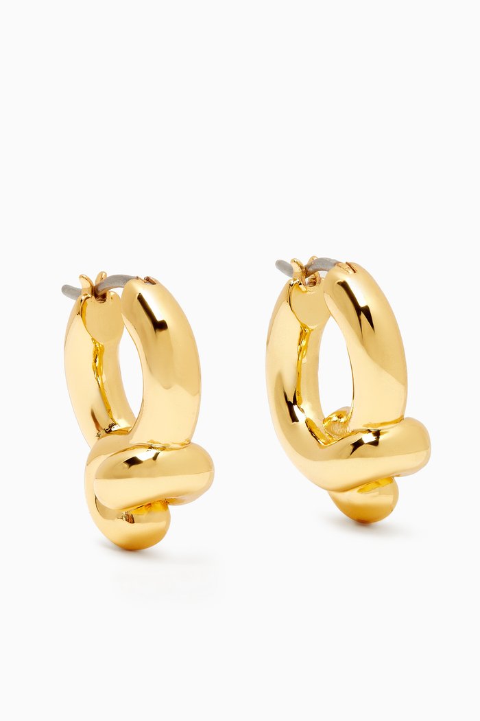 

Andra Hoop Earrings in Gold-tone Brass