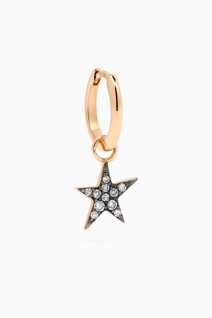 

Star Diamond Single Stud Earring in 14kt Recycled Gold, Yellow