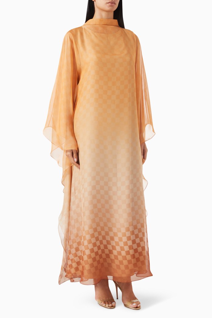 

Turtleneck Printed Kaftan, Multicolour