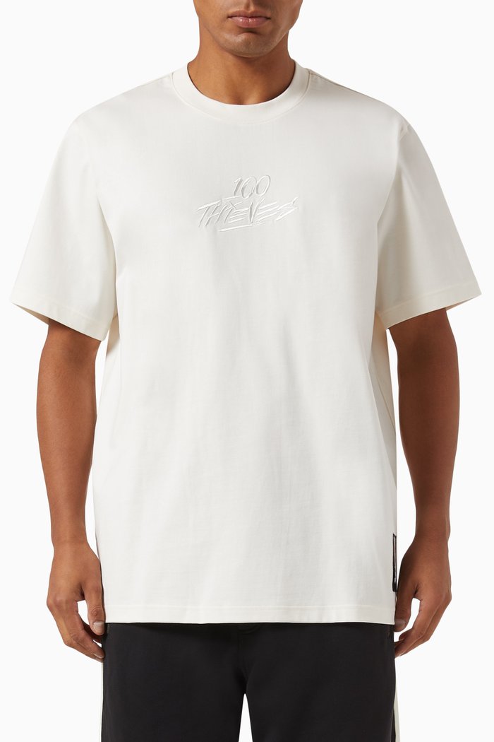 x 100 Thieves T-shirt in Cotton, White