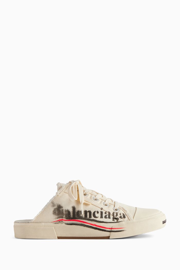 

Paris Mule Sneakers in Cotton-canvas, White