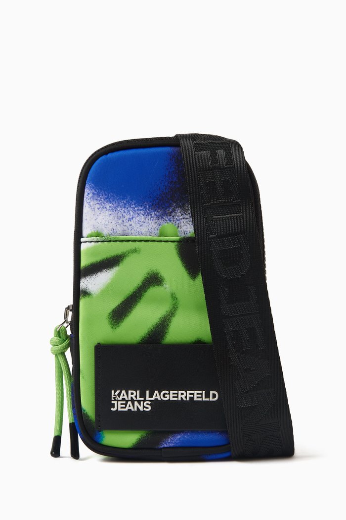 

x Capsule2000 Graffiti-print Phone Pouch in Nylon, Multicolour