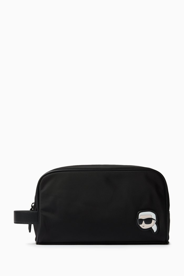 

Small K/Ikonik 2.0 Wash Bag in Recycled Nylon, Black
