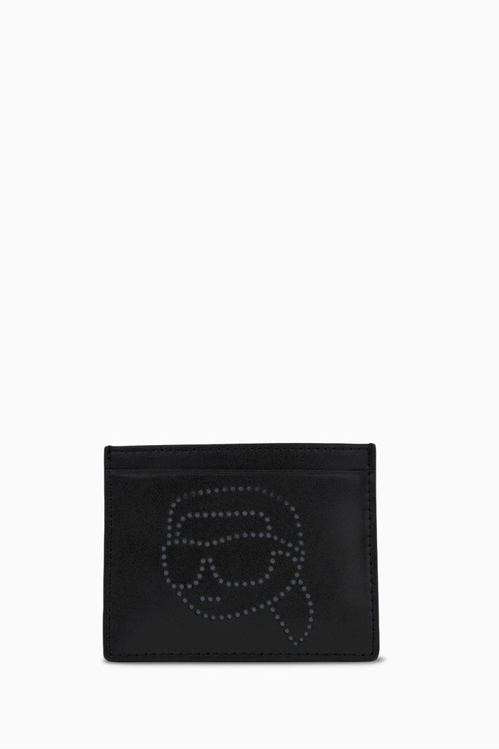 

K/Ikonik 2.0 Card Holder in Leather, Black