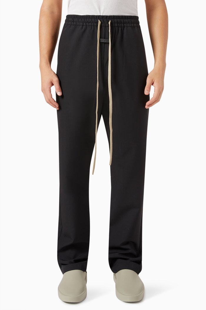 

Forum Pants in Wool Crepe, Black