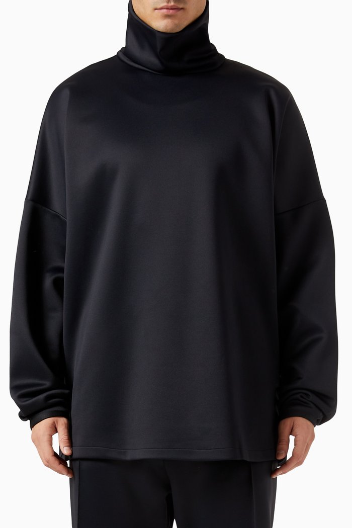 

Sport High-neck Top in Nylon-blend, Black