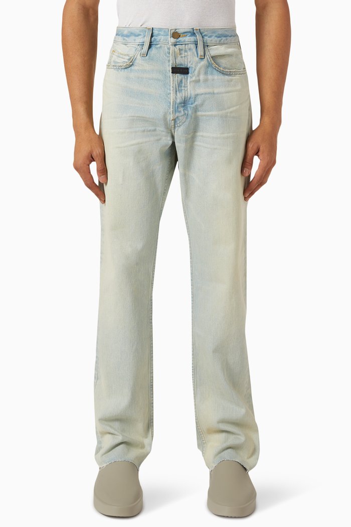 

Collection 8 Jeans in Cotton Denim, Blue