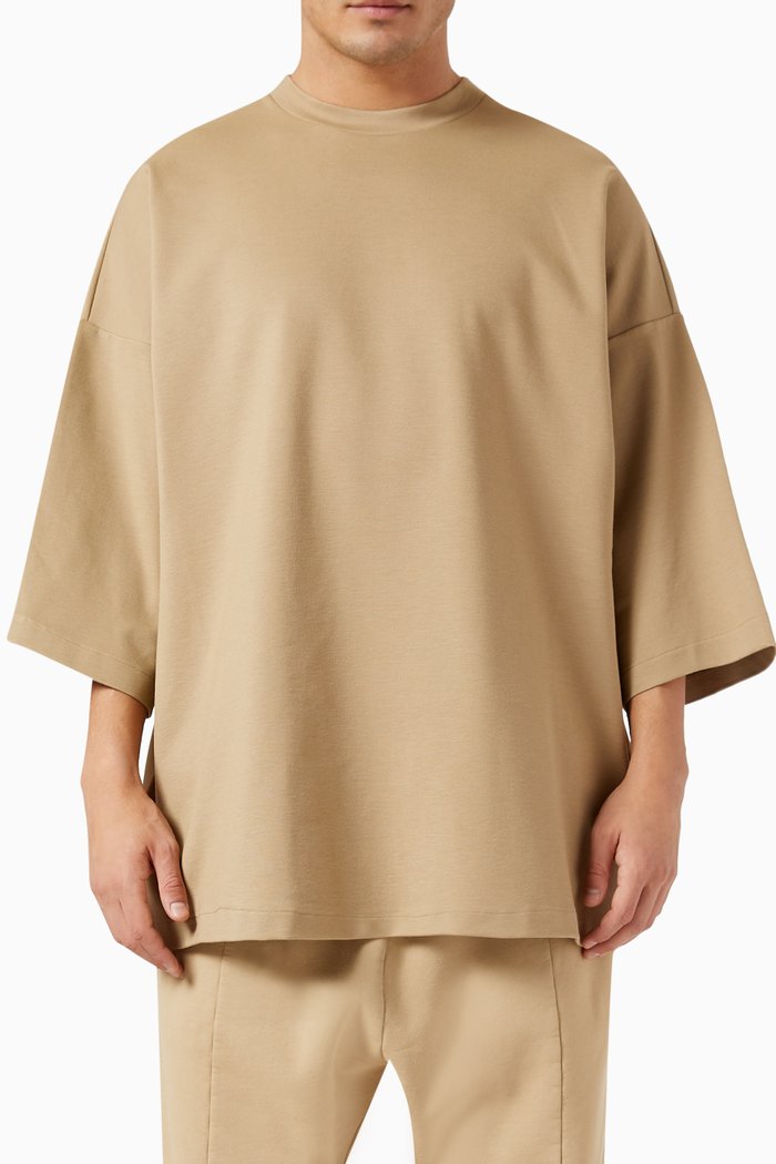 Milano Embroidered Thunderbird T-shirt in Jersey, Neutral