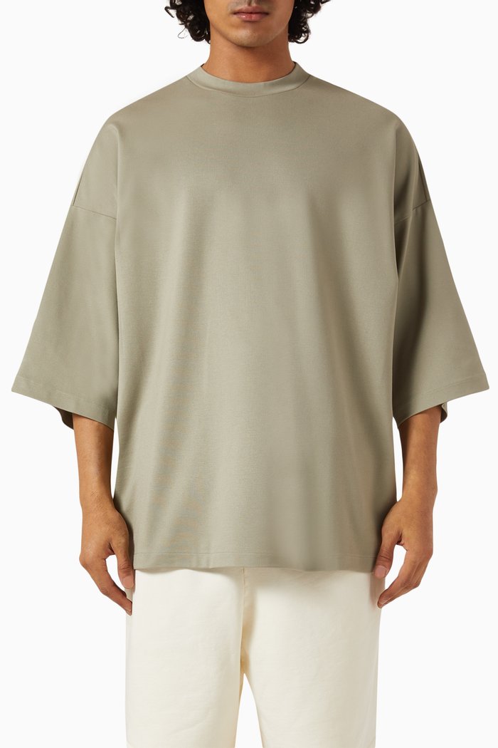 

Milano Embroidered Thunderbird T-shirt in Jersey, Grey