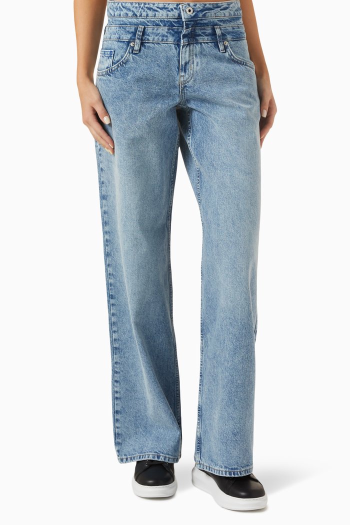 

KLJ Low-rise Relaxed Jeans, Blue