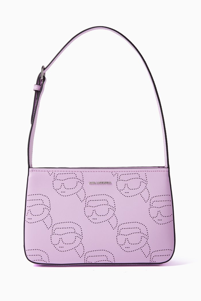 

Ikonik 2.0 Shoulder Bag in Leather, Purple