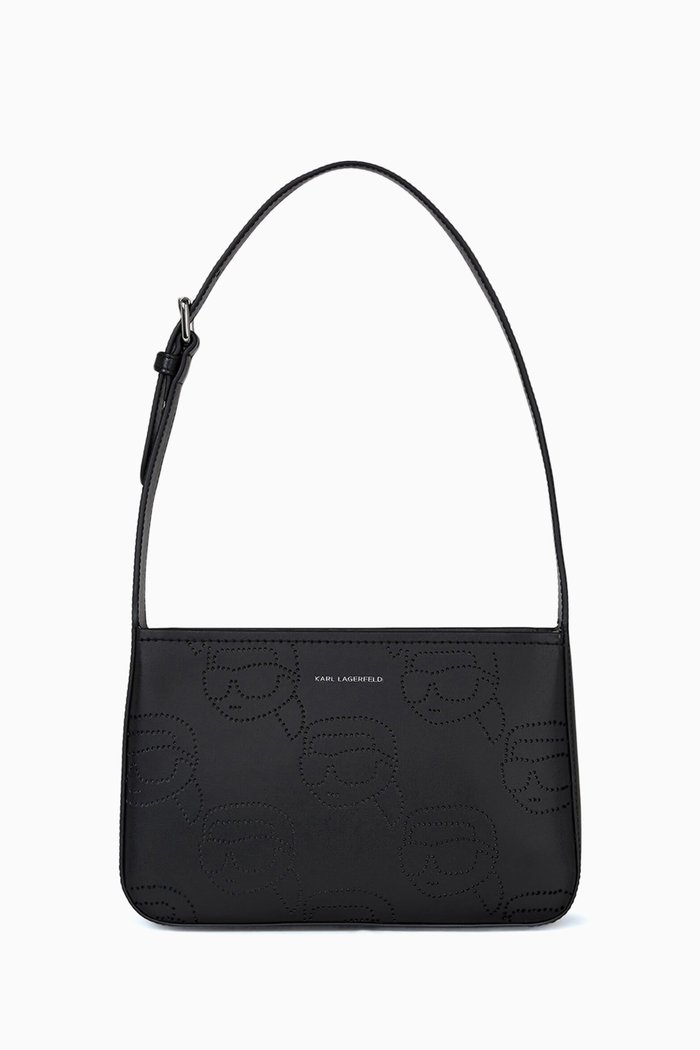 

Ikonik 2.0 Shoulder Bag in Leather, Black