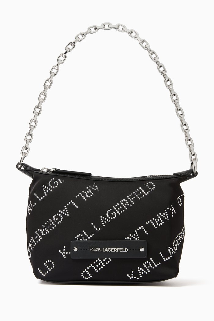 

K/Essential Crystal Mini Shoulder Bag, Black