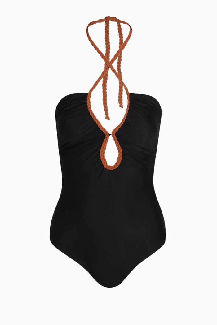 

Saint Tropez One-piece Swimsuit in Lycra, Black