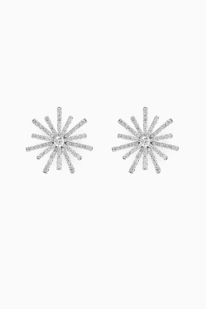 

Daw Diamond Earrings in 18kt White Gold, Silver