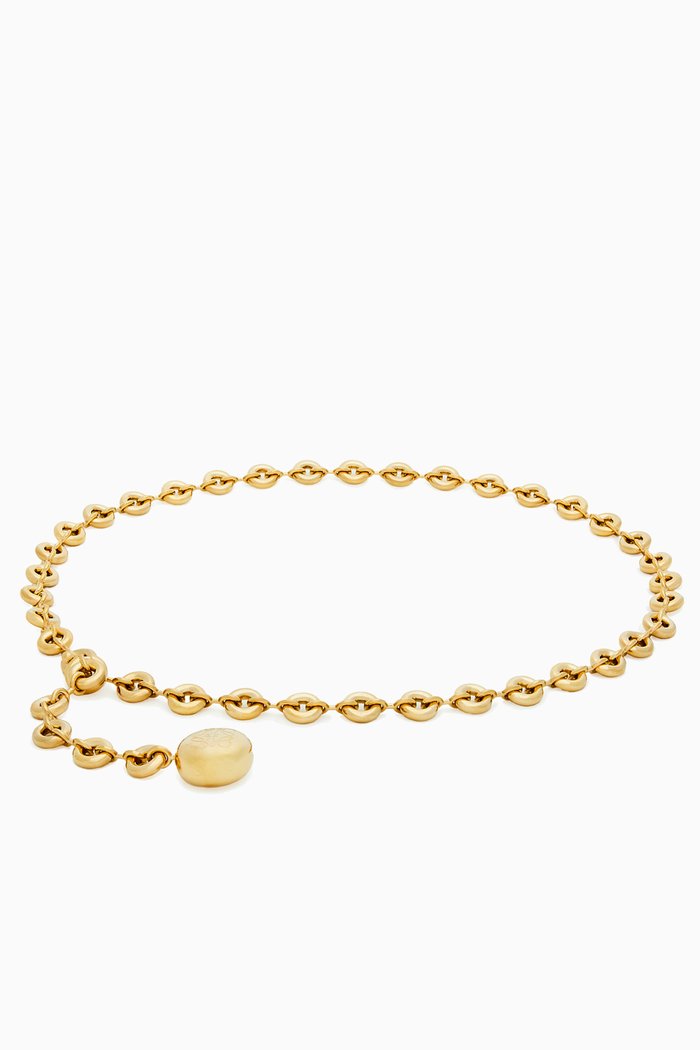 

Donut Chain Strap in Brass, Gold
